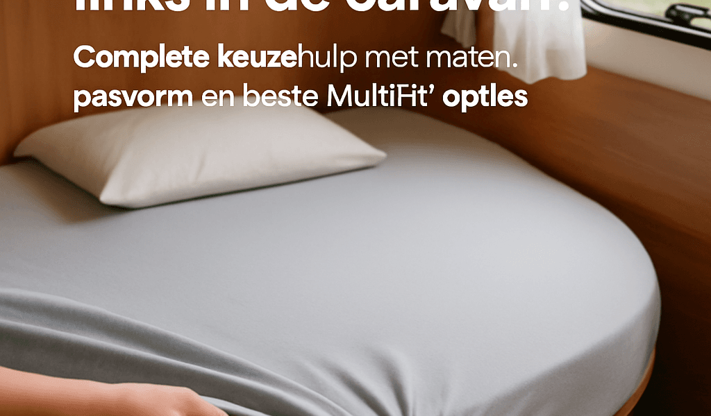 Welk hoeslaken past op een frans bed links in de caravan? Complete keuzehulp met maten, pasvorm en beste MultiFit® opties