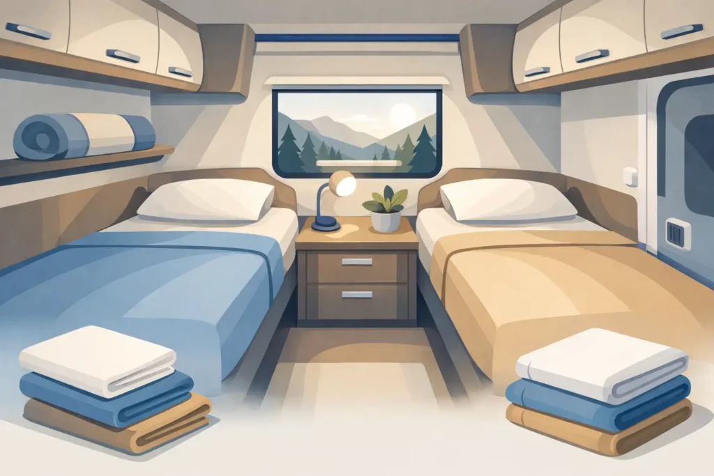 2 enkele bedden camper hoeslaken kiezen
