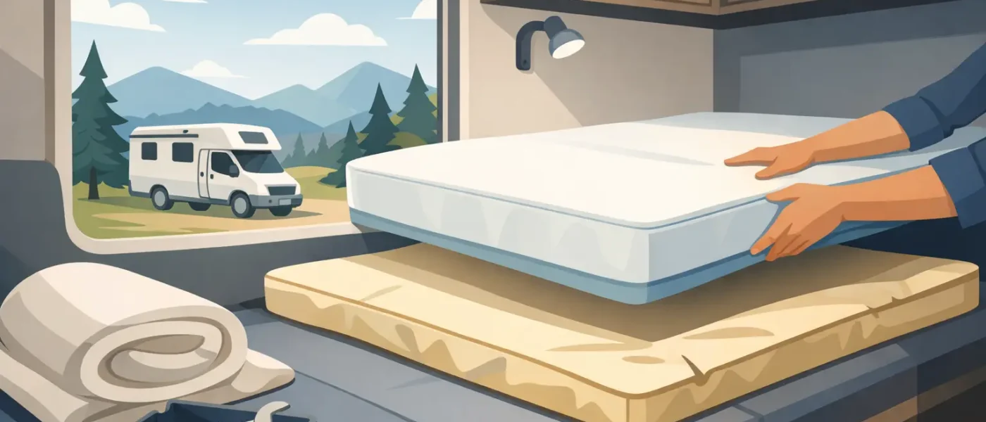 Camper matras vervangen zonder miskoop