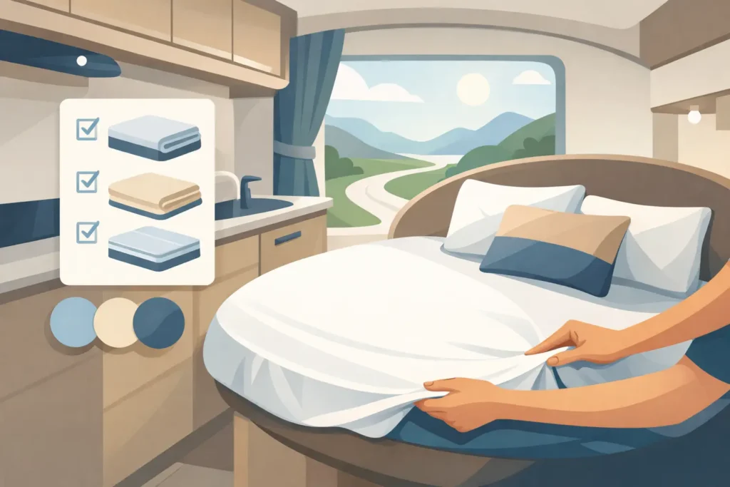 Hoeslaken camper Frans bed kiezen zonder gedoe