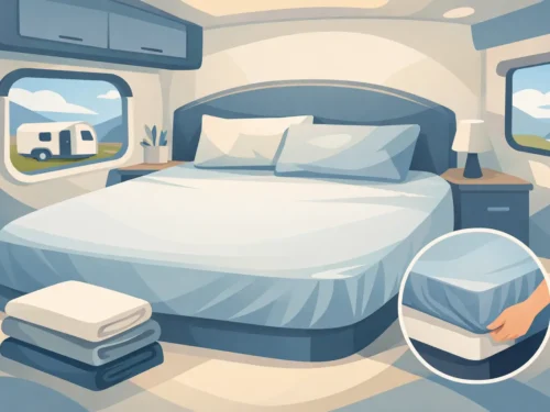 Hoeslaken caravan queensbed kiezen