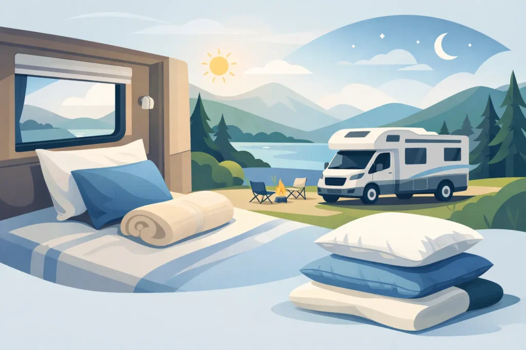 Kussen voor camper slapen kiezen