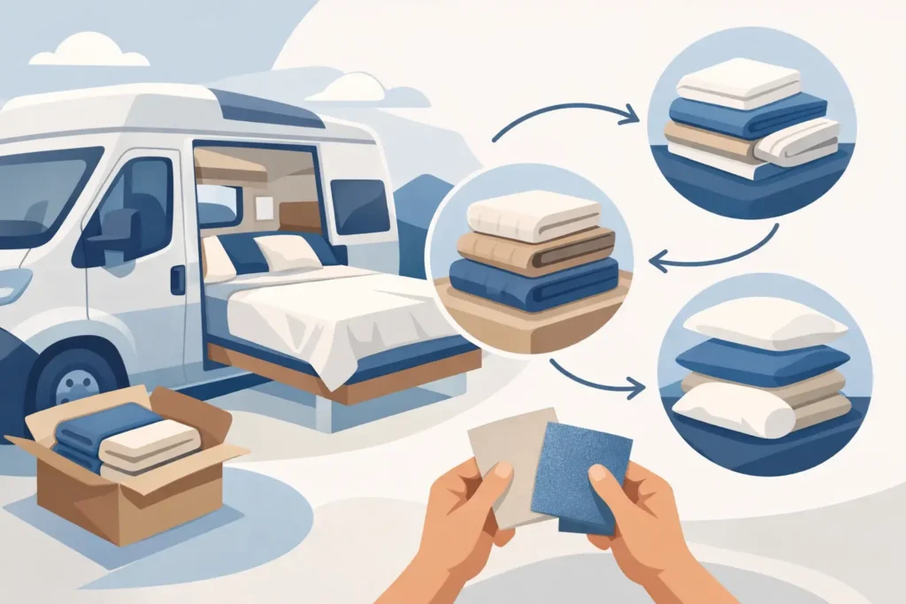 Textielpakket camper bed kiezen zonder gedoe