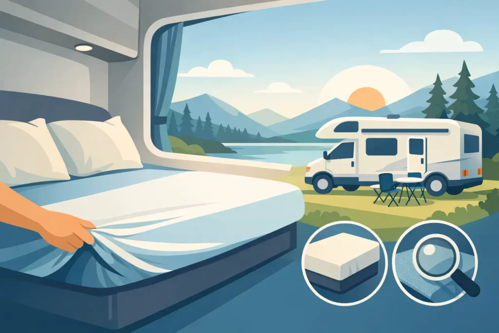 Tussenhoeslaken camper kopen? Let hierop