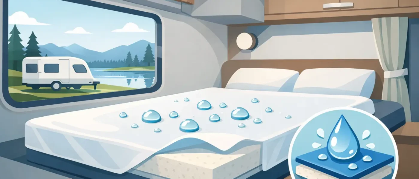 Waterdichte matrasbeschermer caravan kiezen