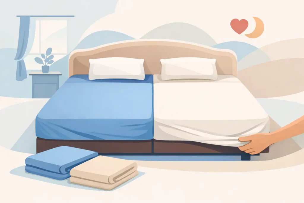 Welk hoeslaken past op frans bed?