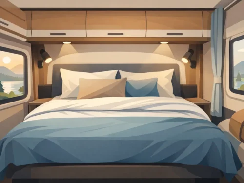 Queensbed camper beddengoed dat wél past