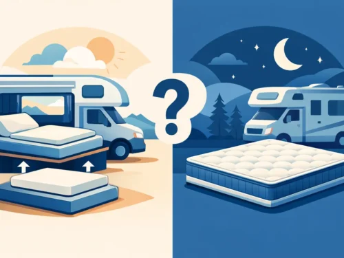 Topper of nieuw campermatras kiezen?