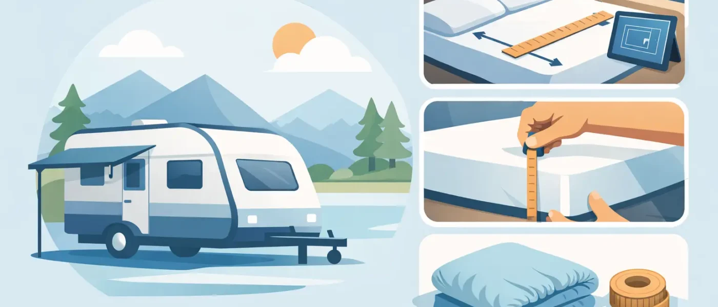 Hoeslaken caravan opmeten stappenplan