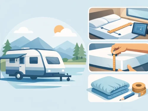 Hoeslaken caravan opmeten stappenplan