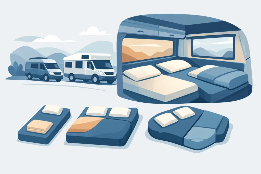 Uitleg afwijkende bedmaten camper