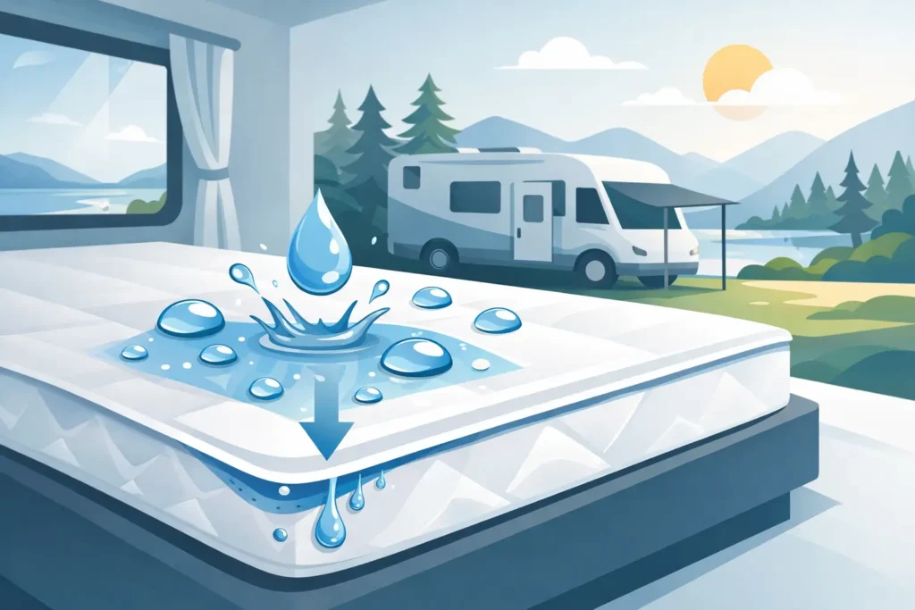 Waterdichte matrasbeschermer camper kiezen
