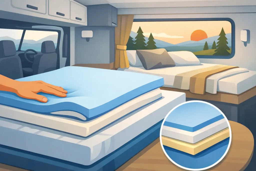Beste matrastoppers voor campers kiezen