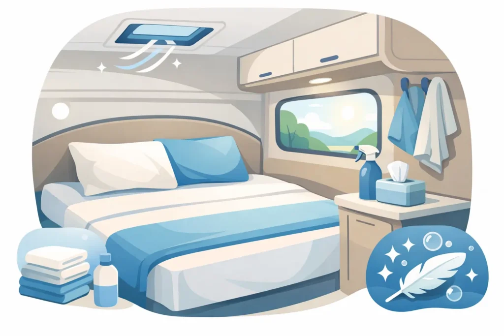Caravan bed hygienisch houden zonder gedoe