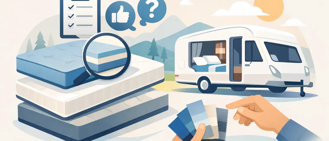 Caravan matrassen kiezen zonder miskoop