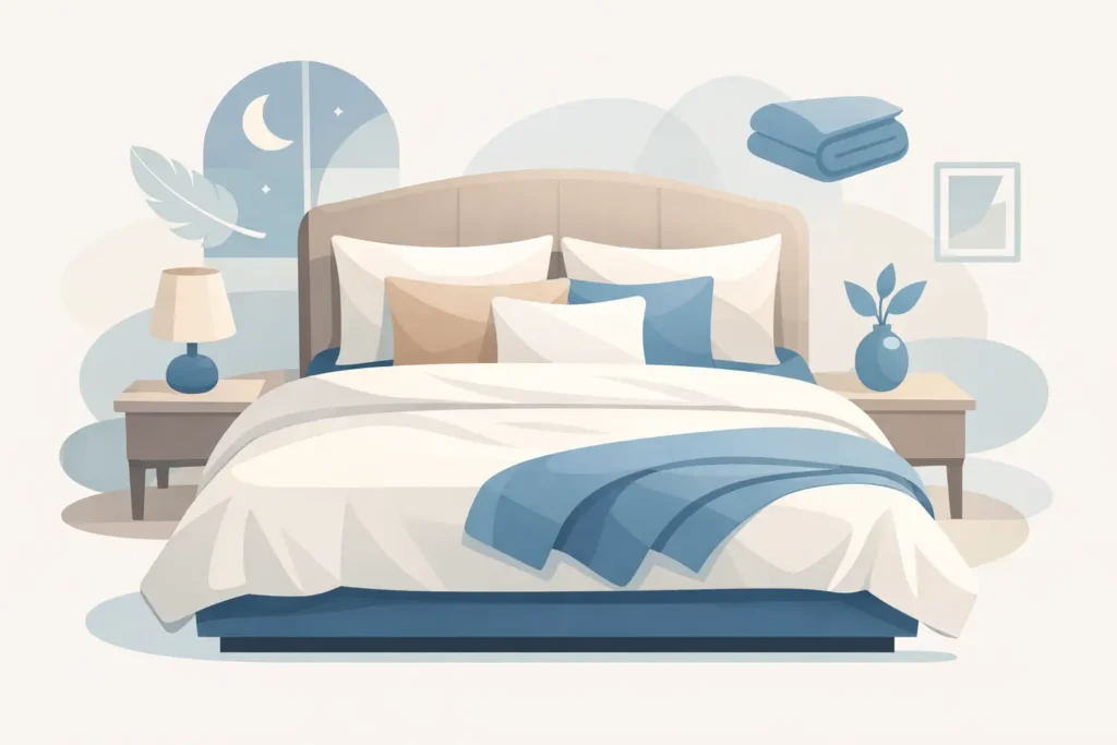 Handleiding bedtextiel voor queensbed