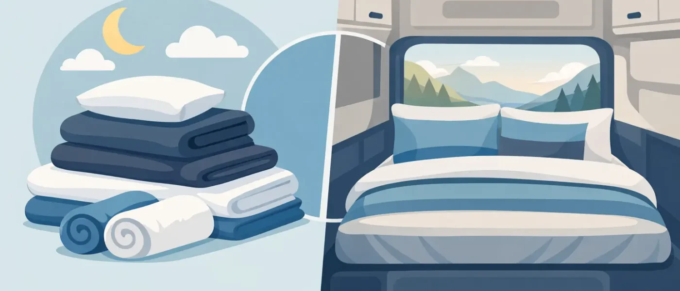 Losse sets versus textielpakket voor camperbed