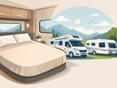 Spannbettlaken queensbett voor camper en caravan