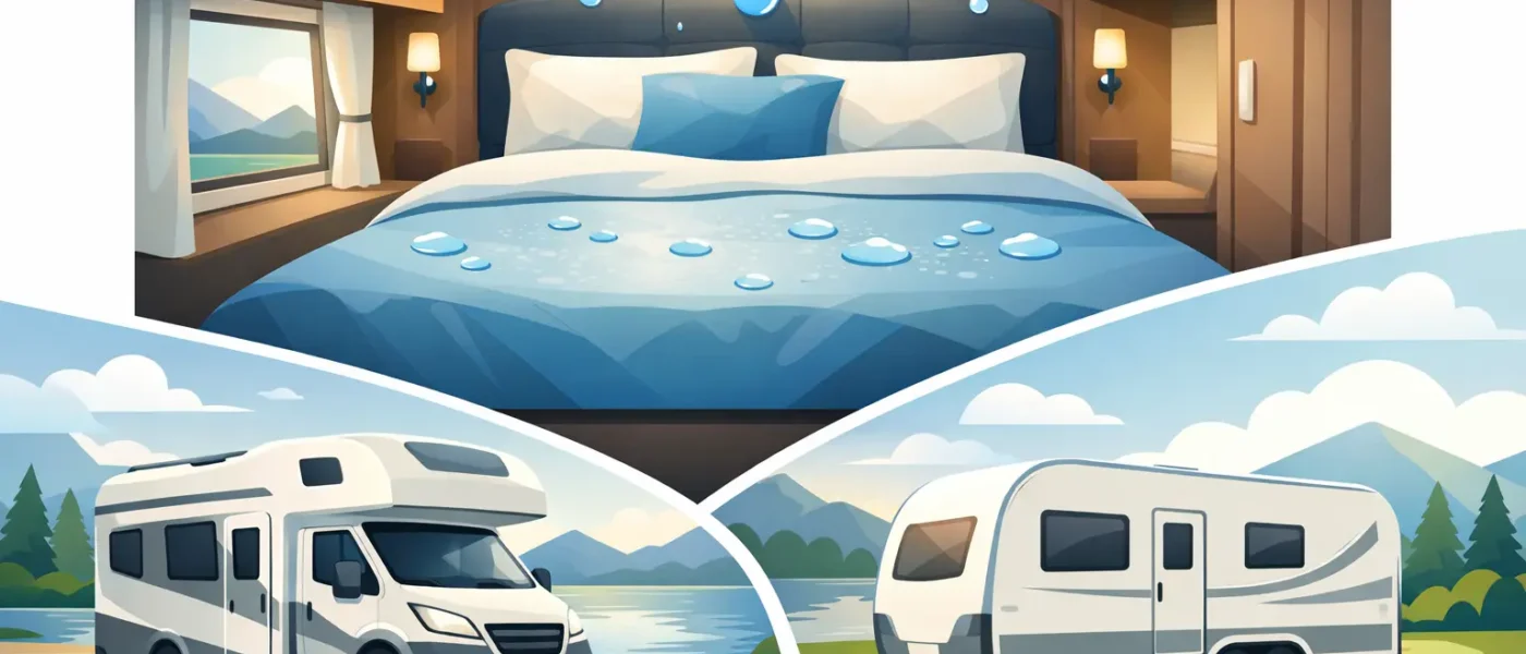 Wasserdicht queensbett voor camper en caravan