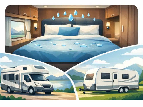 Wasserdicht queensbett voor camper en caravan