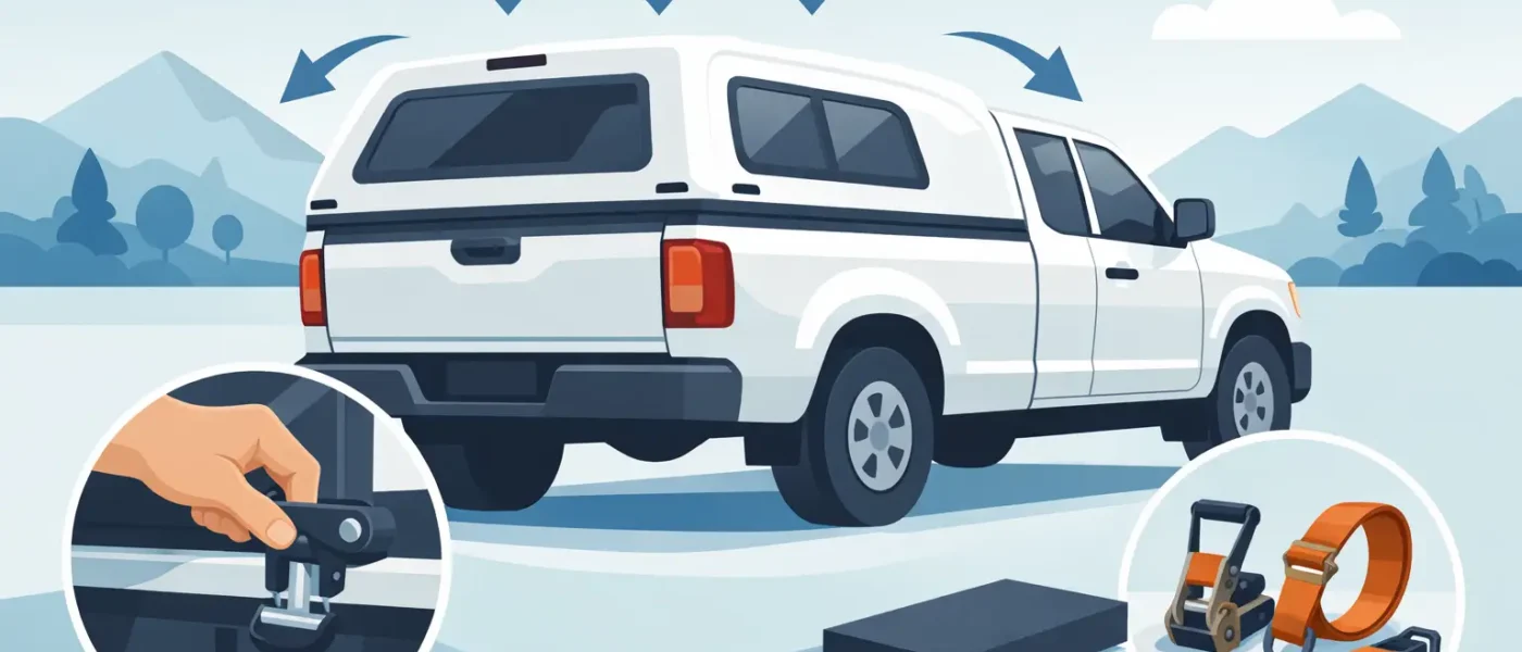 Camper topper stevig bevestigen zonder schuiven