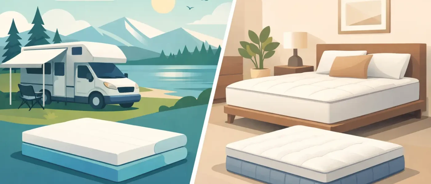 Campermatras of huishoudmatras kiezen?