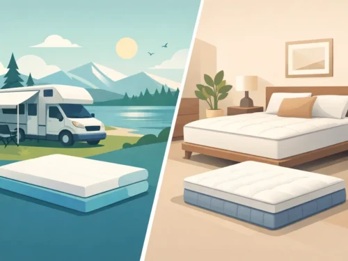 Campermatras of huishoudmatras kiezen?