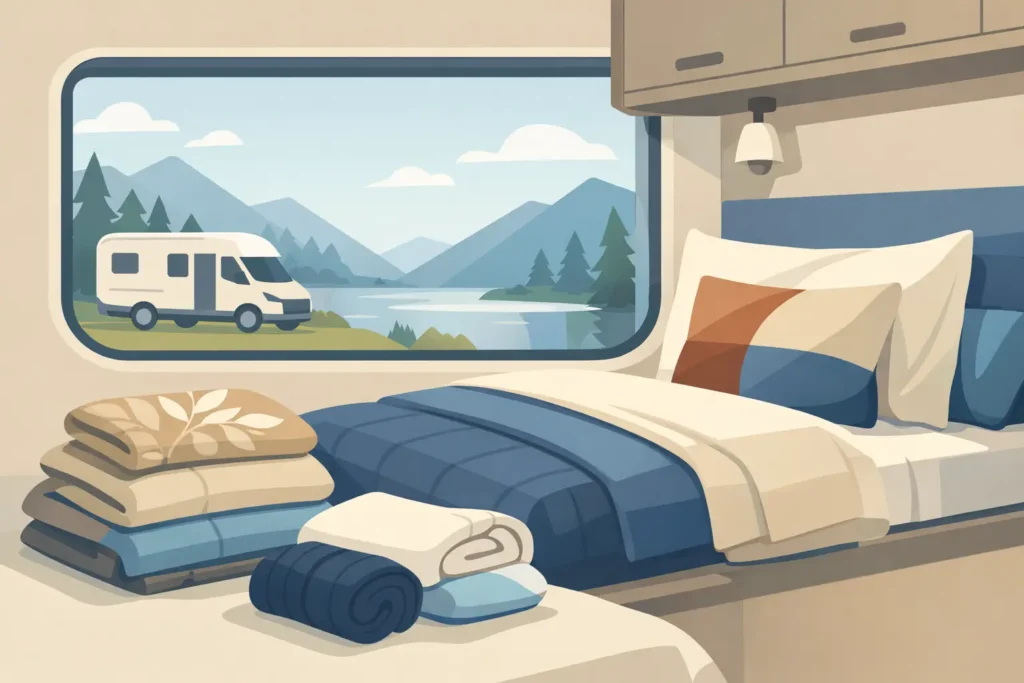 Handleiding camper bedtextiel combineren