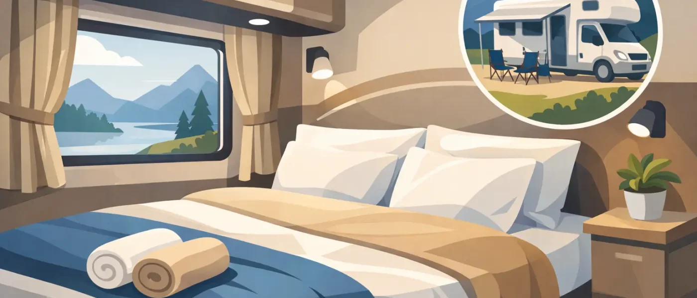 Praktijkvoorbeeld Frans bed opmaken in camper