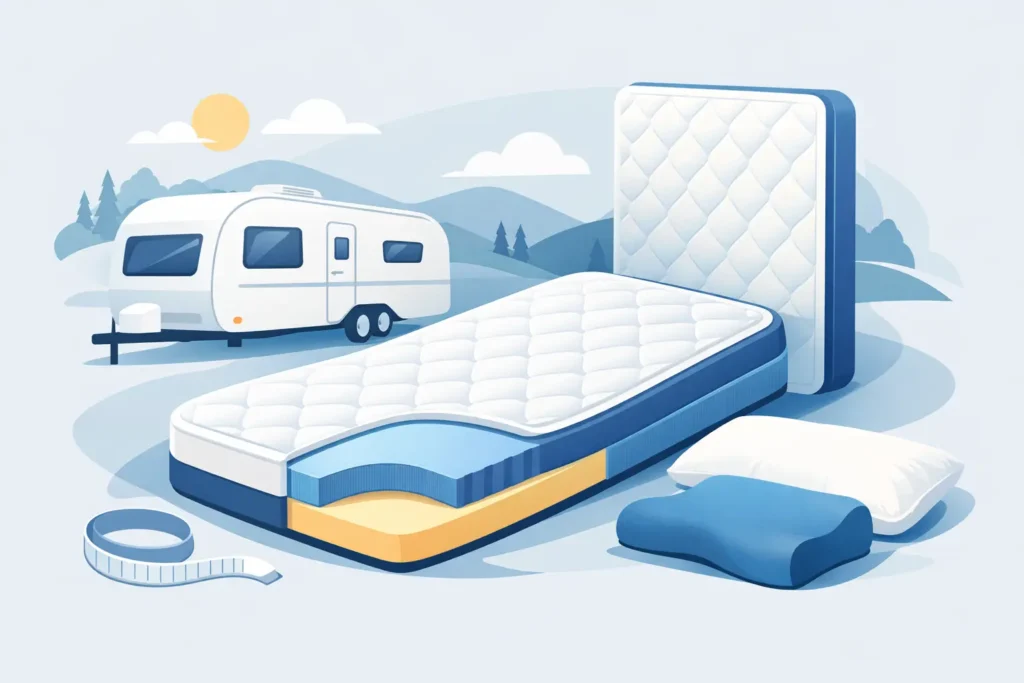 Uitleg over afwijkende caravan matrassen