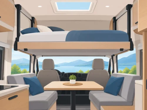 Beste oplossing voor hefbed in camper of caravan