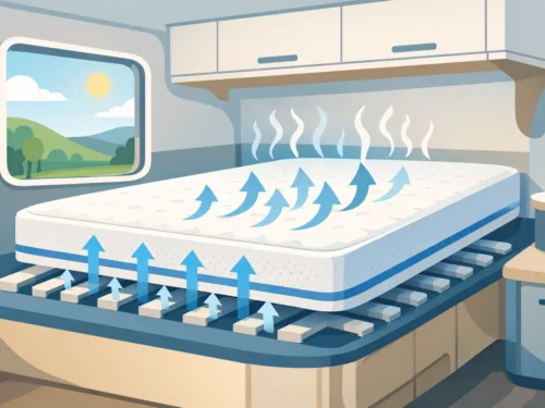 Caravanmatras ventilatie optimaal houden
