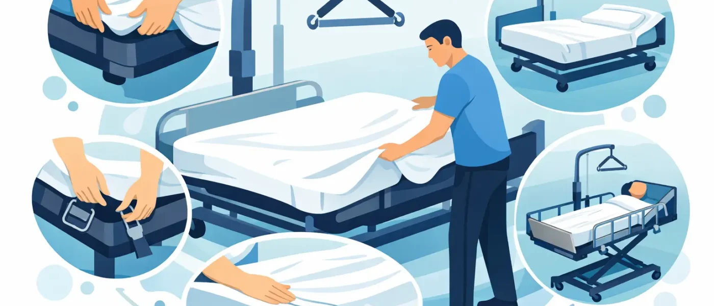 Hefbed-beddengoed correct bevestigen in 5 stappen