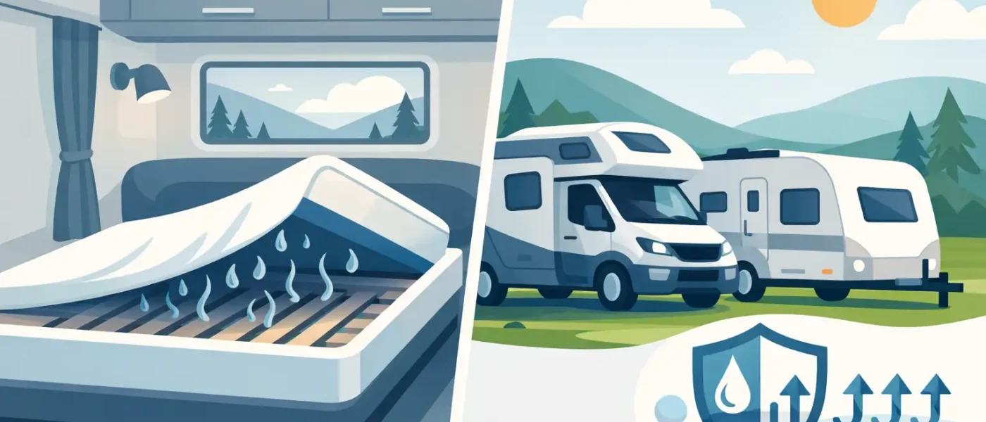Hoe voorkom je matrascondens in camper en caravan?