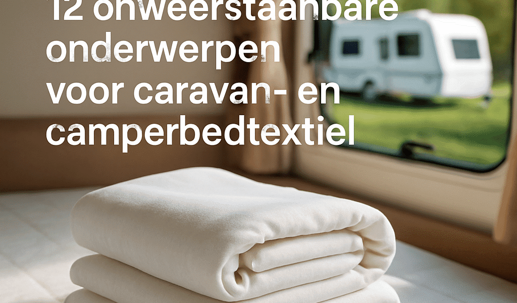 Blogpost voor 25 november 2025: 12 onweerstaanbare onderwerpen voor caravan- en camperbedtextiel (molton, MultiFit en snelle levering)