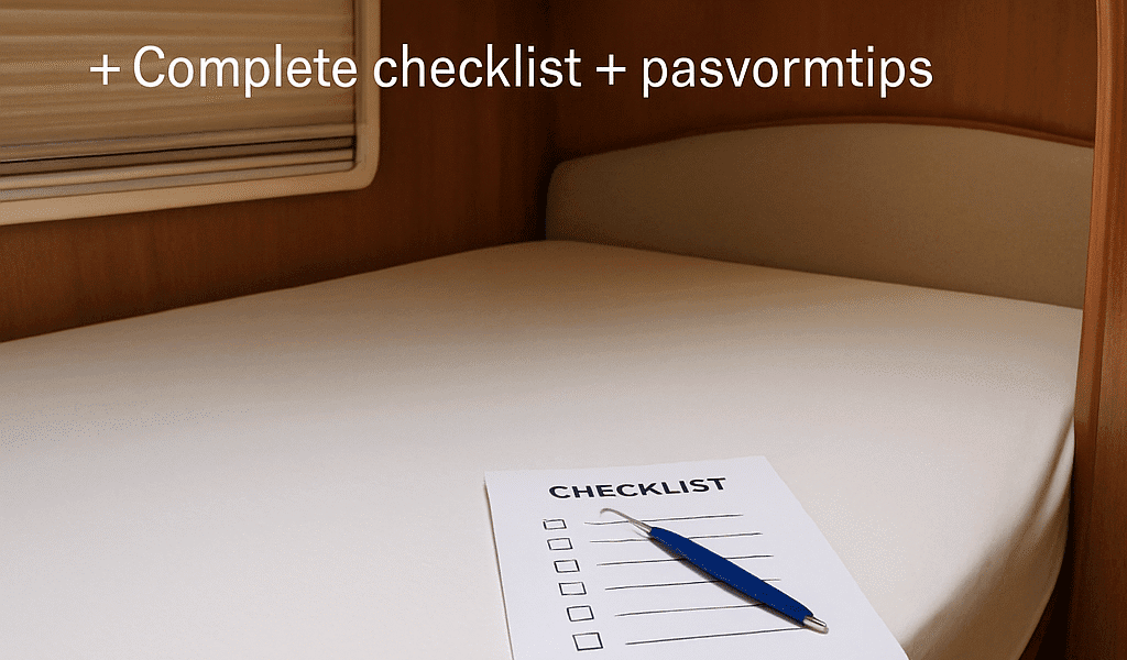 Hoe kies je het beste hoeslaken voor frans bed links of rechts in de caravan? Complete checklist + pasvormtips